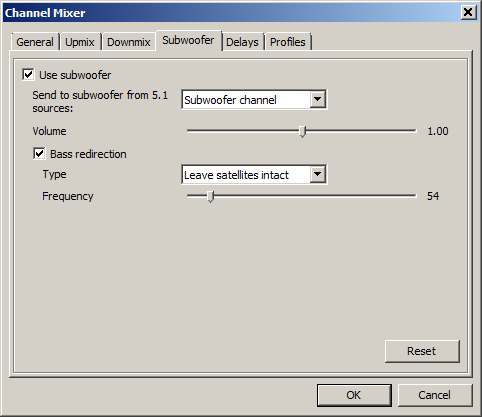 Stereo (2.1) to 5.1 surround upmix: Foobar2000