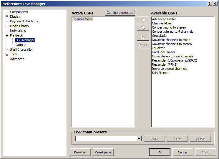 Stereo (2.1) to 5.1 surround upmix: Foobar2000