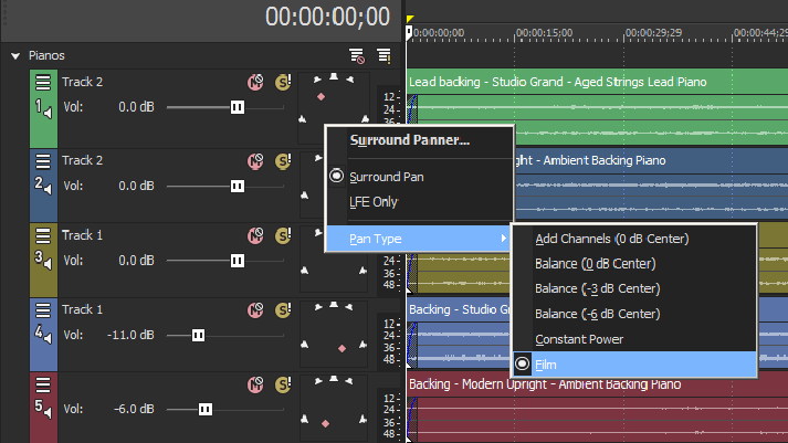 Create a true 5.1 surround mix